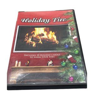 Holiday Fire DVD of fireplace fire 10 Holiday Carols English 57 min Not READ